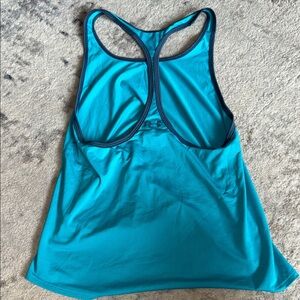 Under Armour Blue Racerback Tank Top size medium